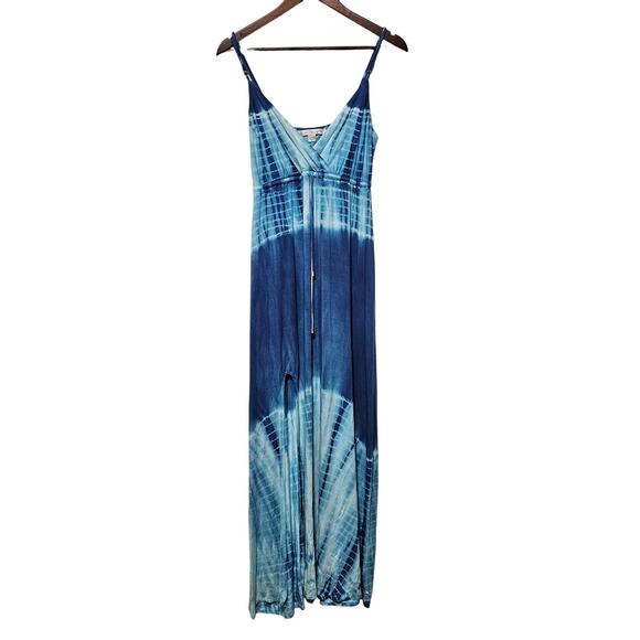 Boston Proper Dresses & Skirts - Boston Proper Blue Tie Dye Maxi Dress Empire Waist Adjustable Straps Size XS